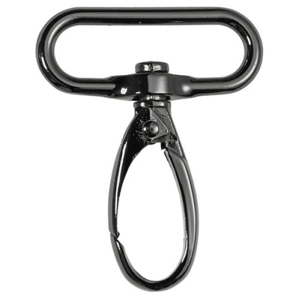 Metall-Karabiner 4 cm Breite Gunmetal